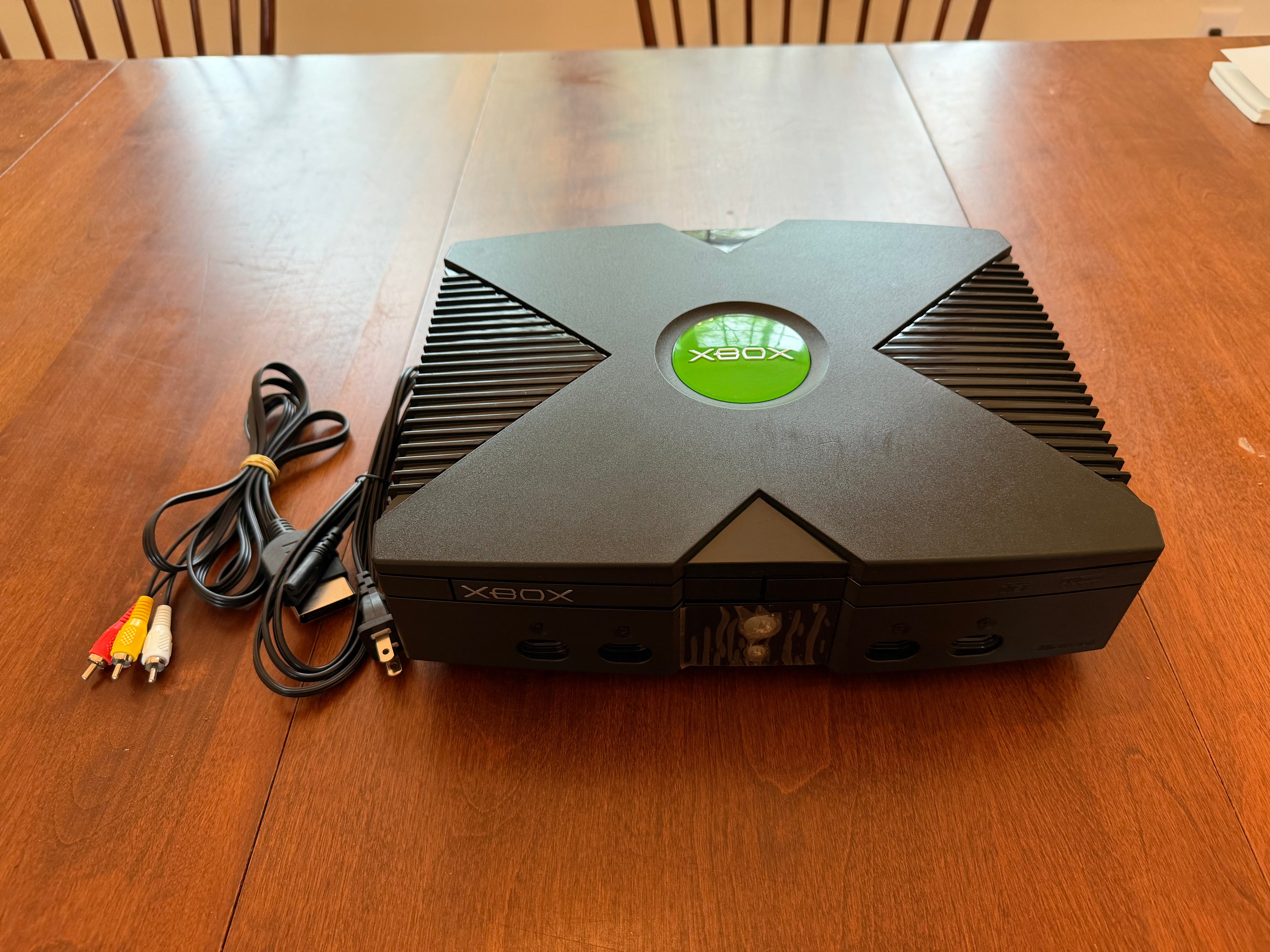 Original Xbox Repaired, Cleaned, Tested & Working! Console & cables only. Please read desc.