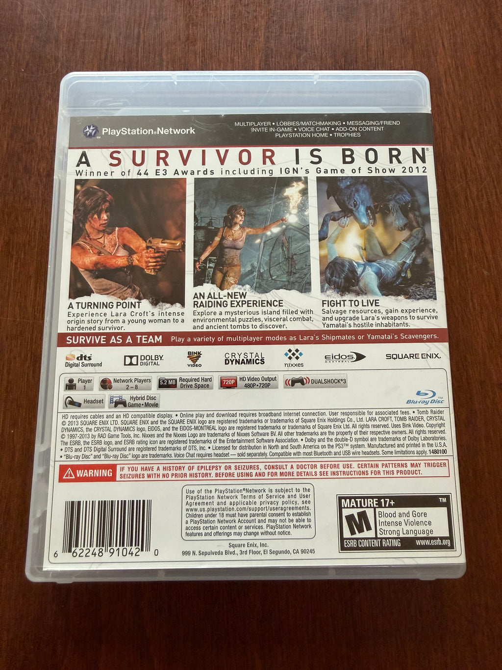 Tomb Raider for the PS3 CIB