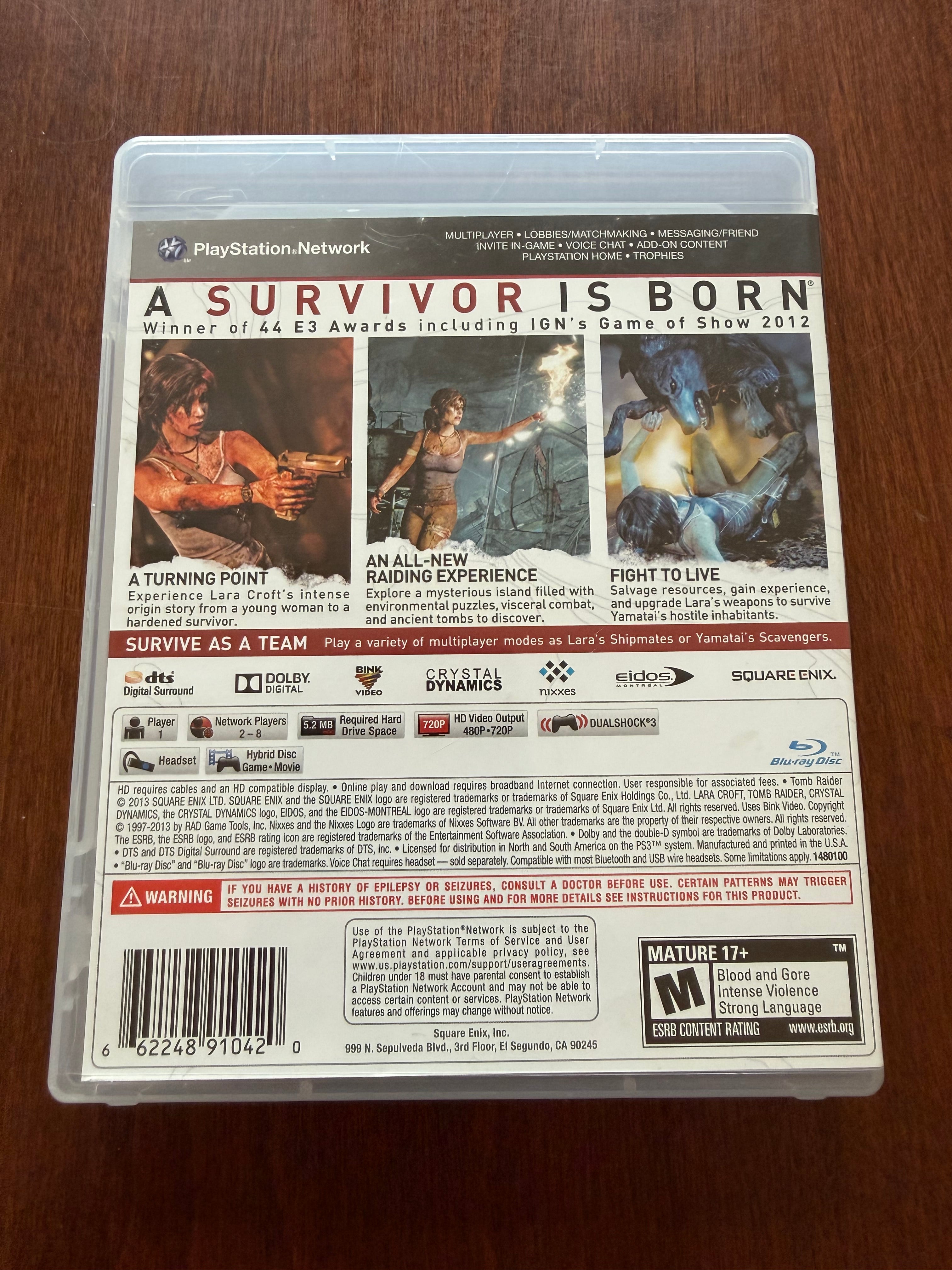 Tomb Raider for the PS3 CIB