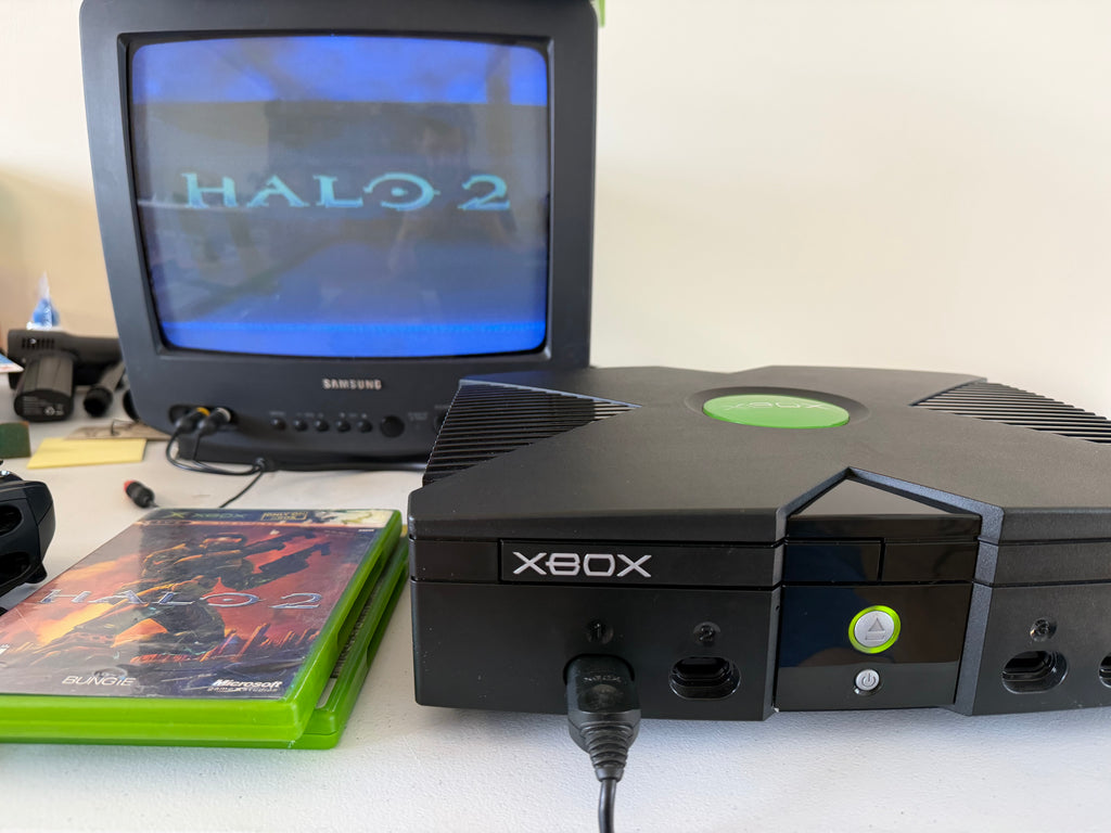 Original Xbox Cleaned, Repaired, Tested & Working! Very Clean! Halo 2 & THUG Included!
