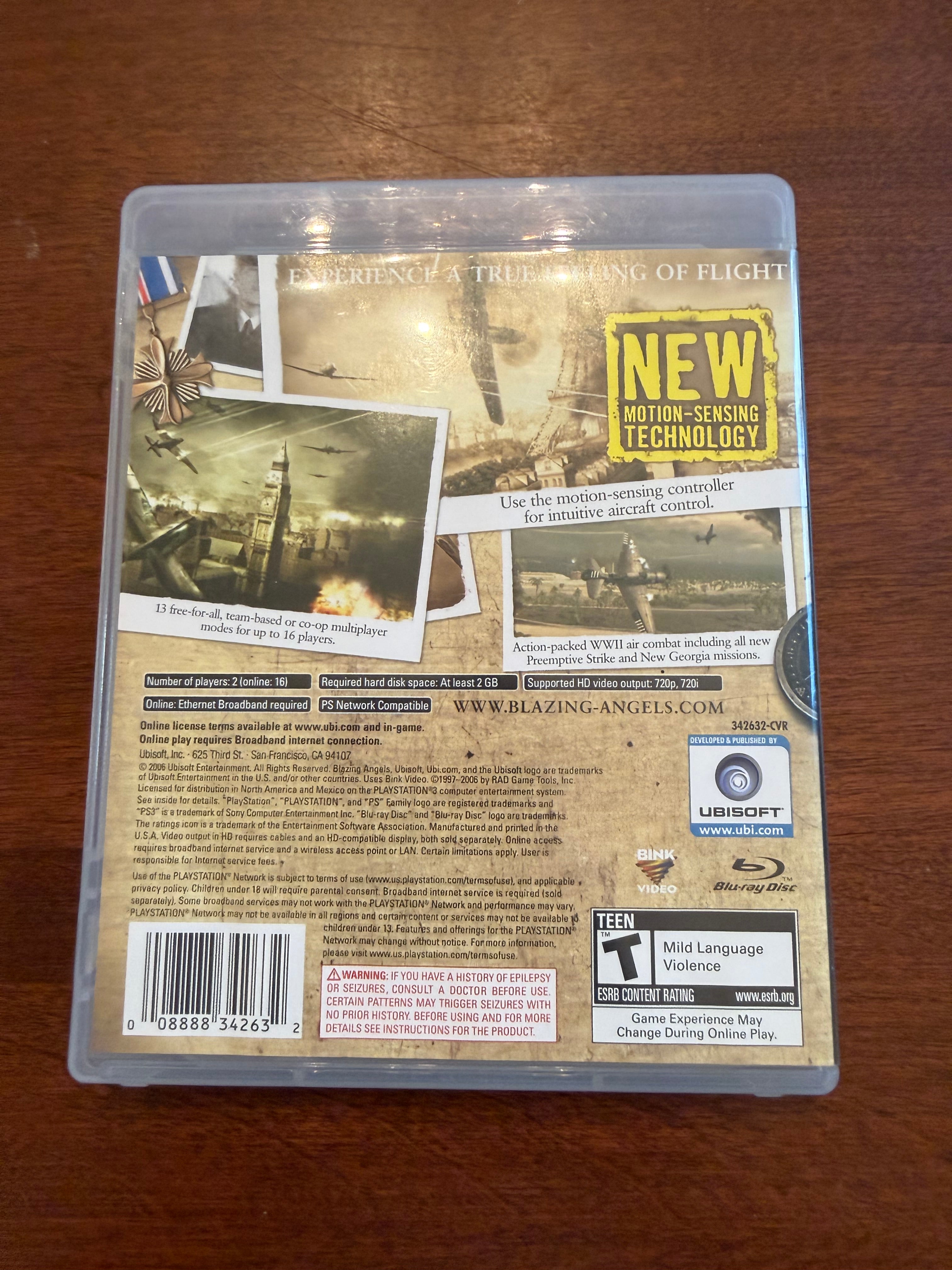 Blazing Angels Squadrons of WWII CIB for the PlayStation 3￼