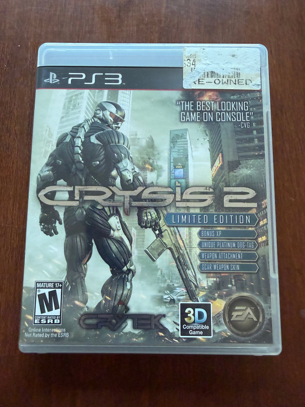 Crysis 2 Limited Edition for the PS3 CIB