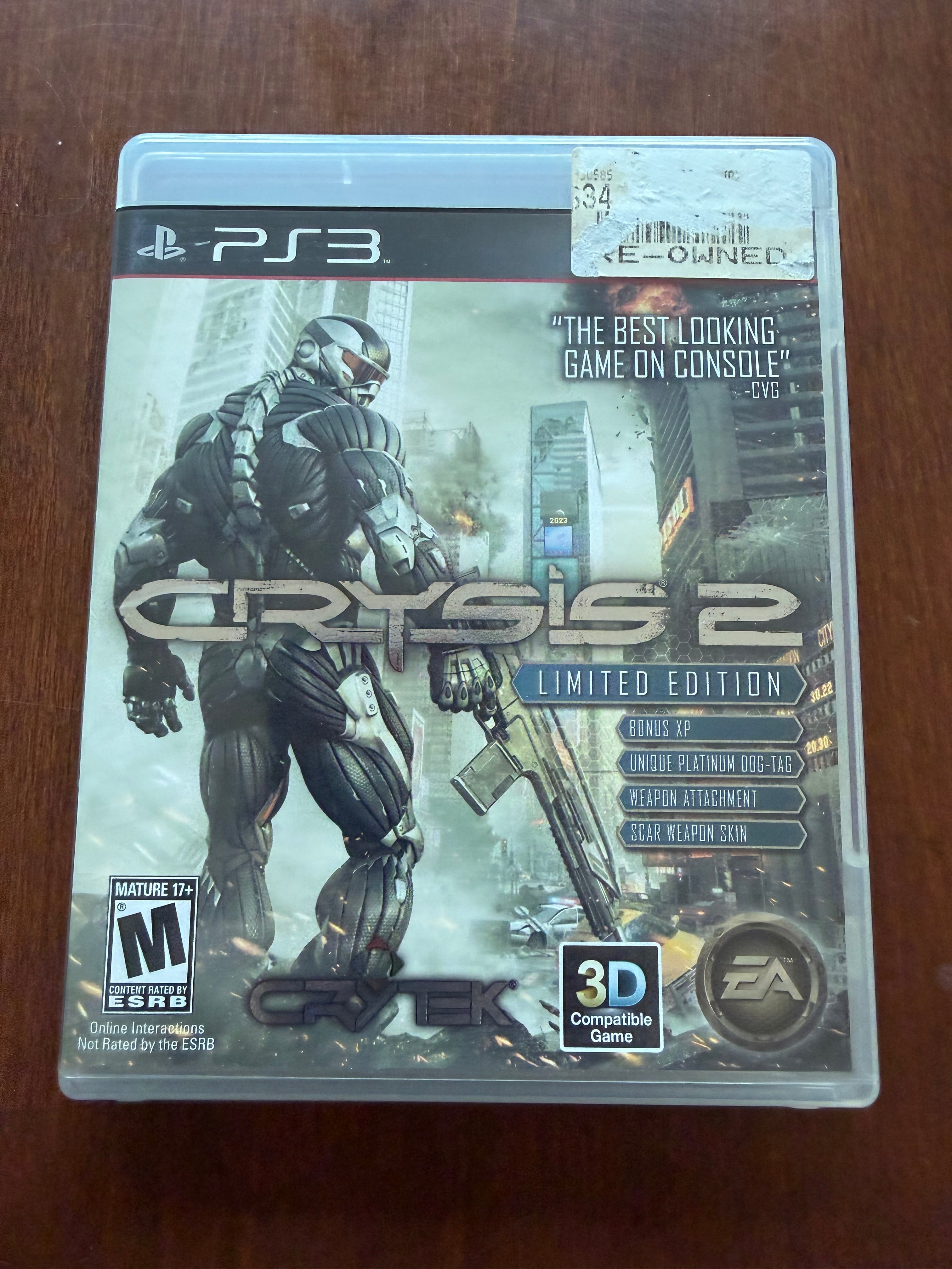 Crysis 2 Limited Edition for the PS3 CIB