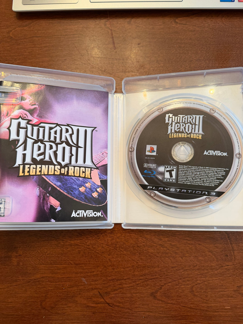 Guitar Hero III Legends of Rock CIB for the PlayStation 3￼