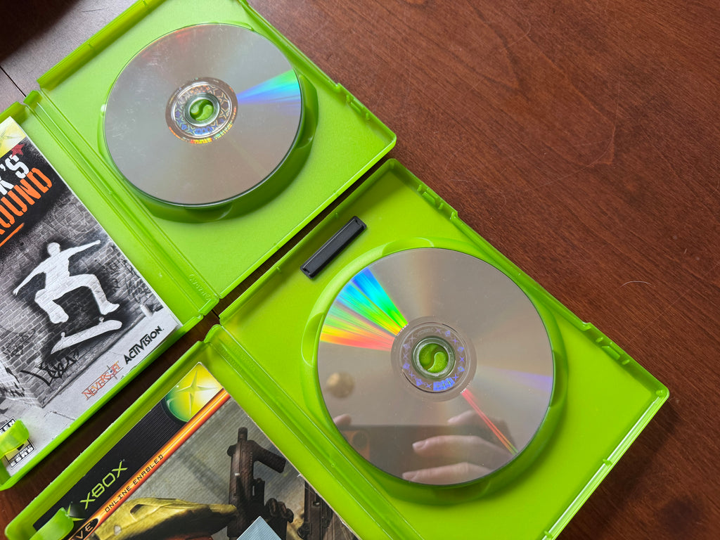 Original Xbox Cleaned, Repaired, Tested & Working! Very Clean! Halo 2 & THUG Included!