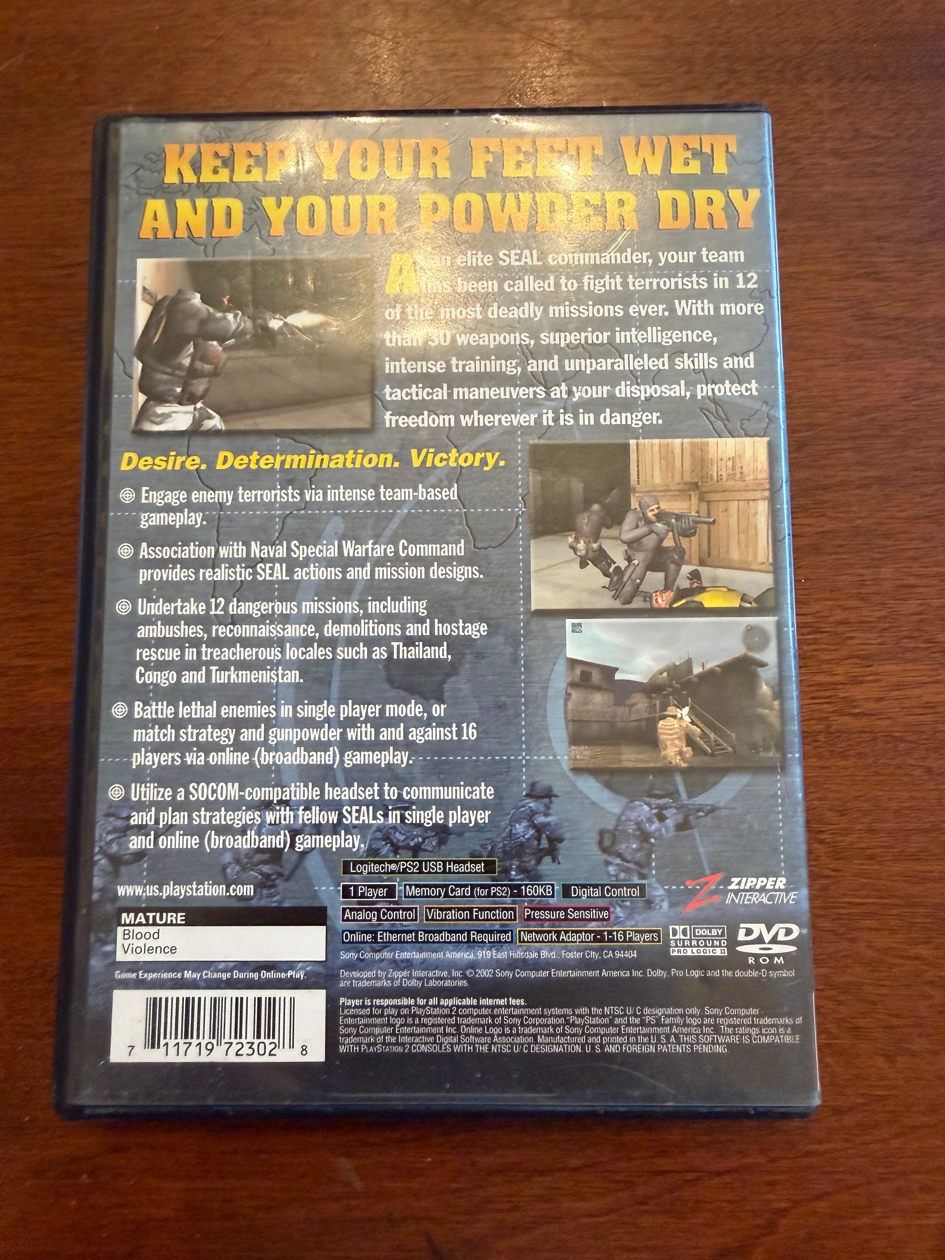 Socom US Navy Seals greatest hits CIB PlayStation 2