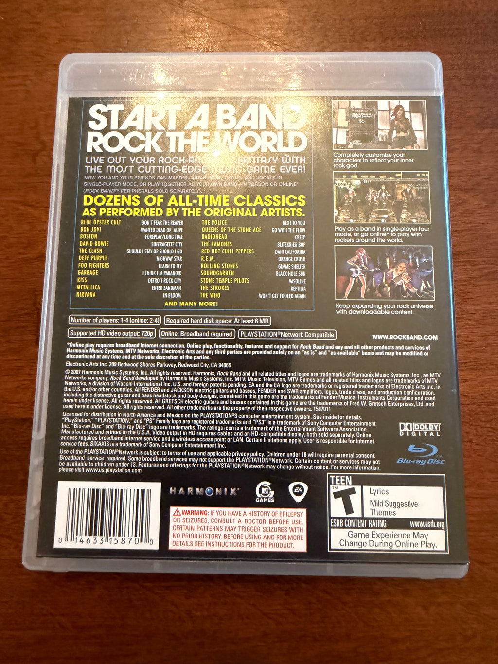 Rock Band CIB for the PlayStation 3￼
