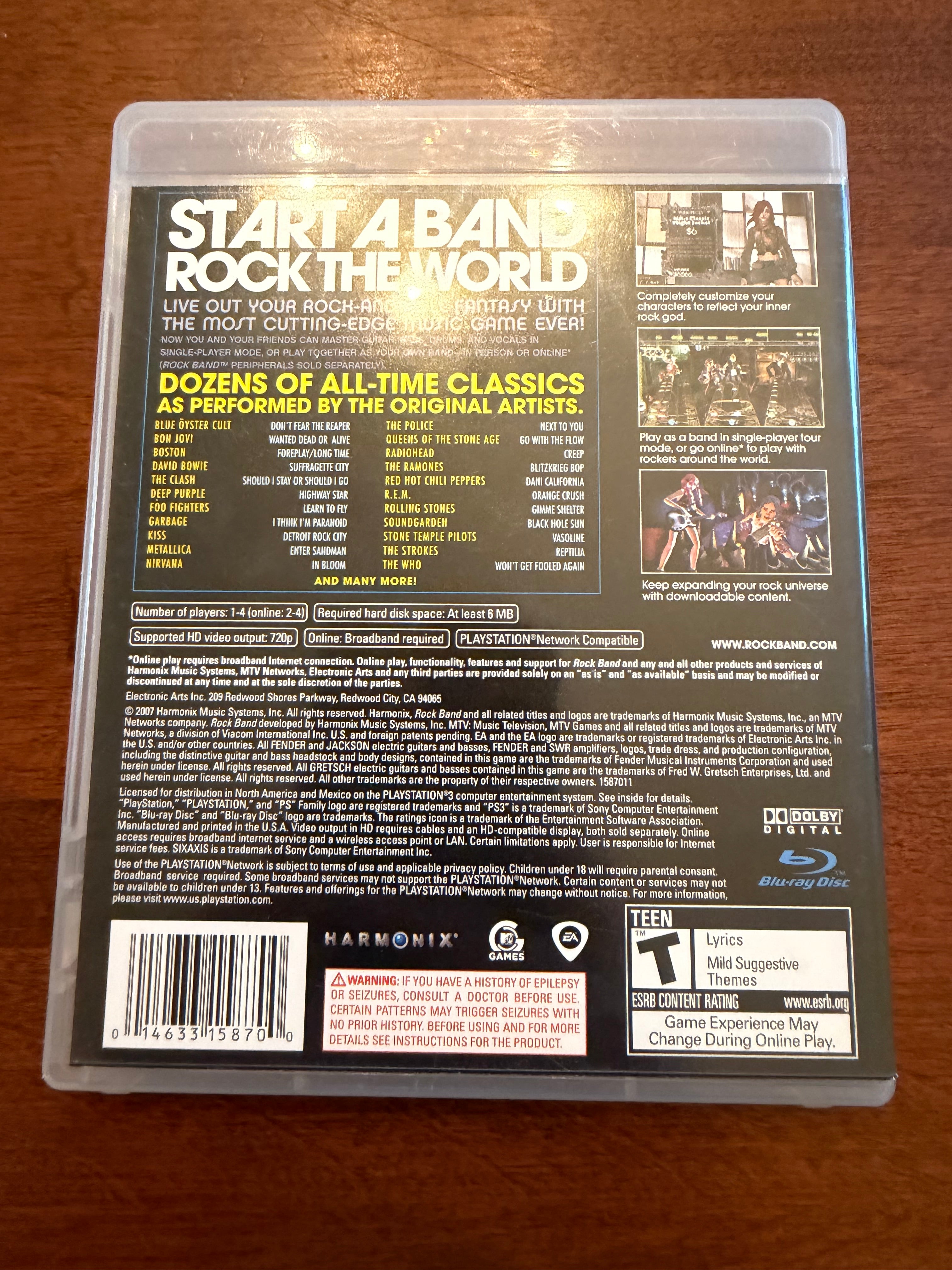 Rock Band CIB for the PlayStation 3￼