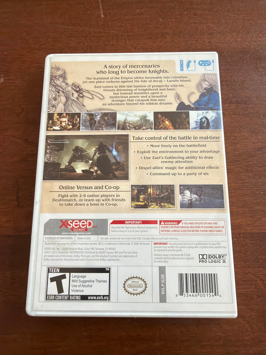 The Last Story CIB for the WII