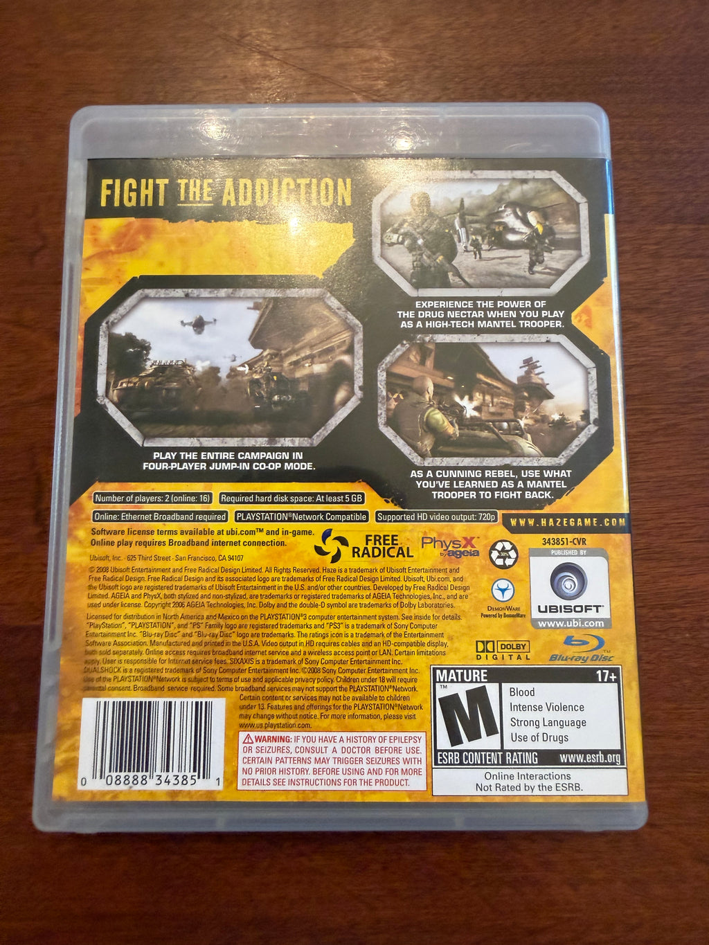 Haze CIB for the PlayStation 3￼
