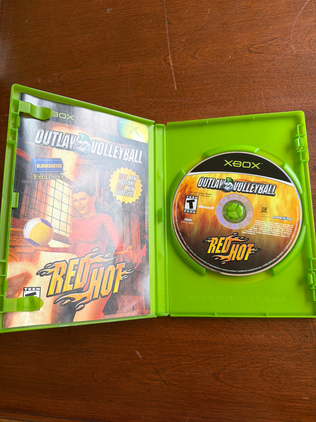 Outlaw Volleyball Red Hot CIB for Xbox
