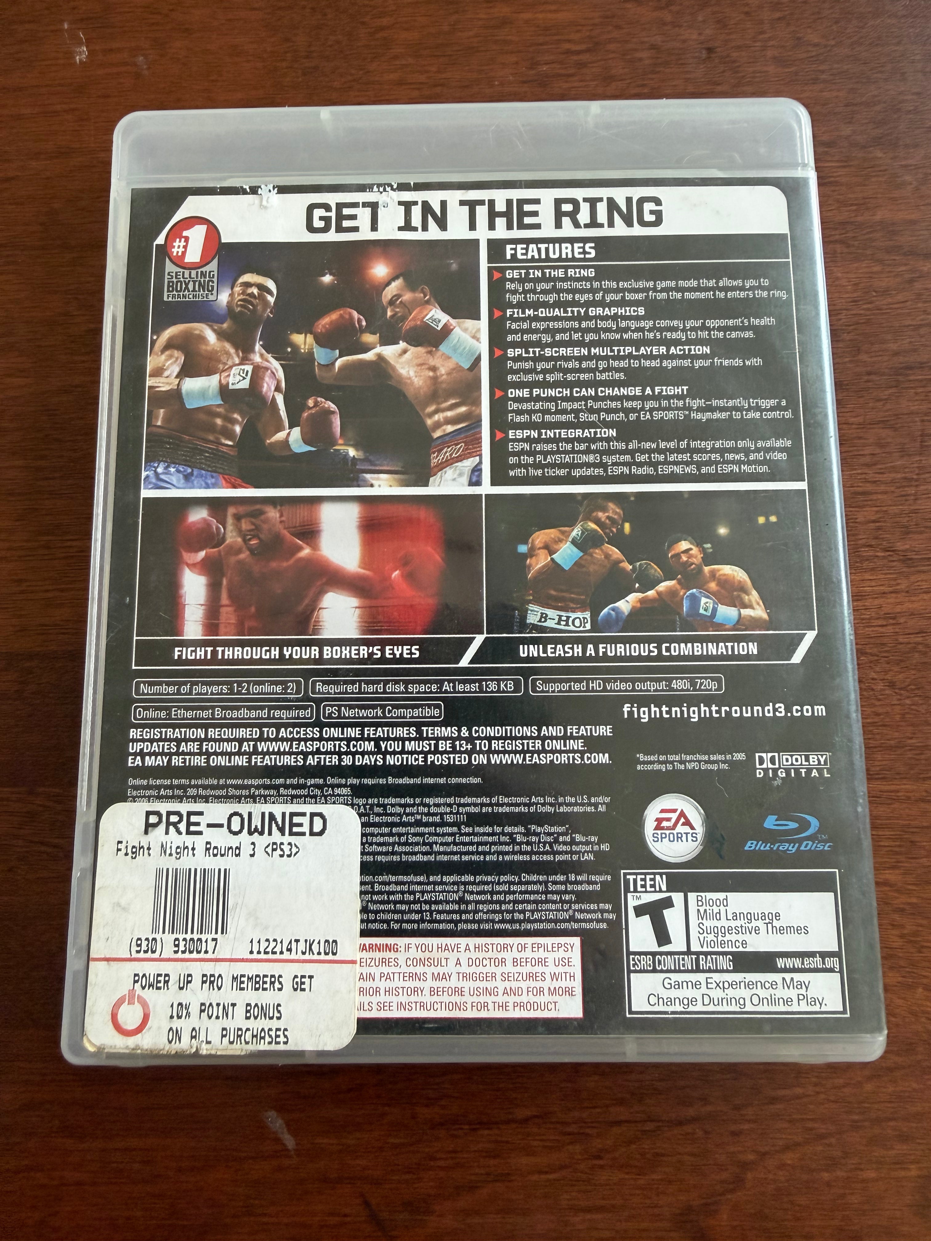 Fight Night Round 3 CIB for PS3